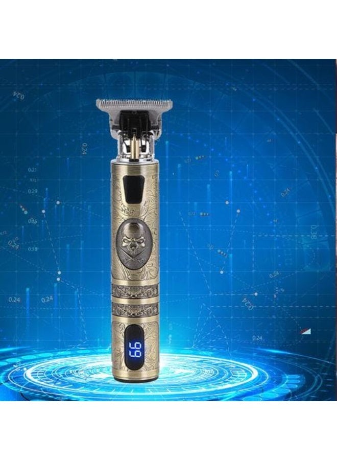 Professional Cordless Hair & Beard Trimmer Kit with T-Blade, USB Rechargeable - Image 1